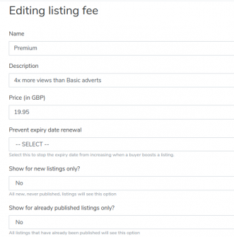 Listing Fees screenshot 6